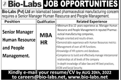 Bio-Lab Vacancies in Islamabad